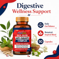 Anti Parasite Complex 2 Bottles Herbal Detox Wellness Support 180 Caps