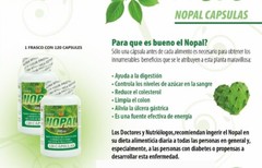 Capsulas de Nopal. Set de 2 frascos con 120 capsulas cada uno. Control de Azucar