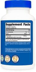 Nutricost – Cápsulas de Shilajit (1,000 mg por porción) (120 cápsulas) -60 porci