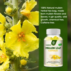 Mullein Leaf Gummies/ Capsule For Lung Cleanse Detox Herbal Dietary Supplement