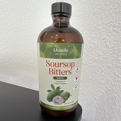 Lhanile Organics Soursop Bitters Liquid Herbal Supplement Natural 16 fl oz
