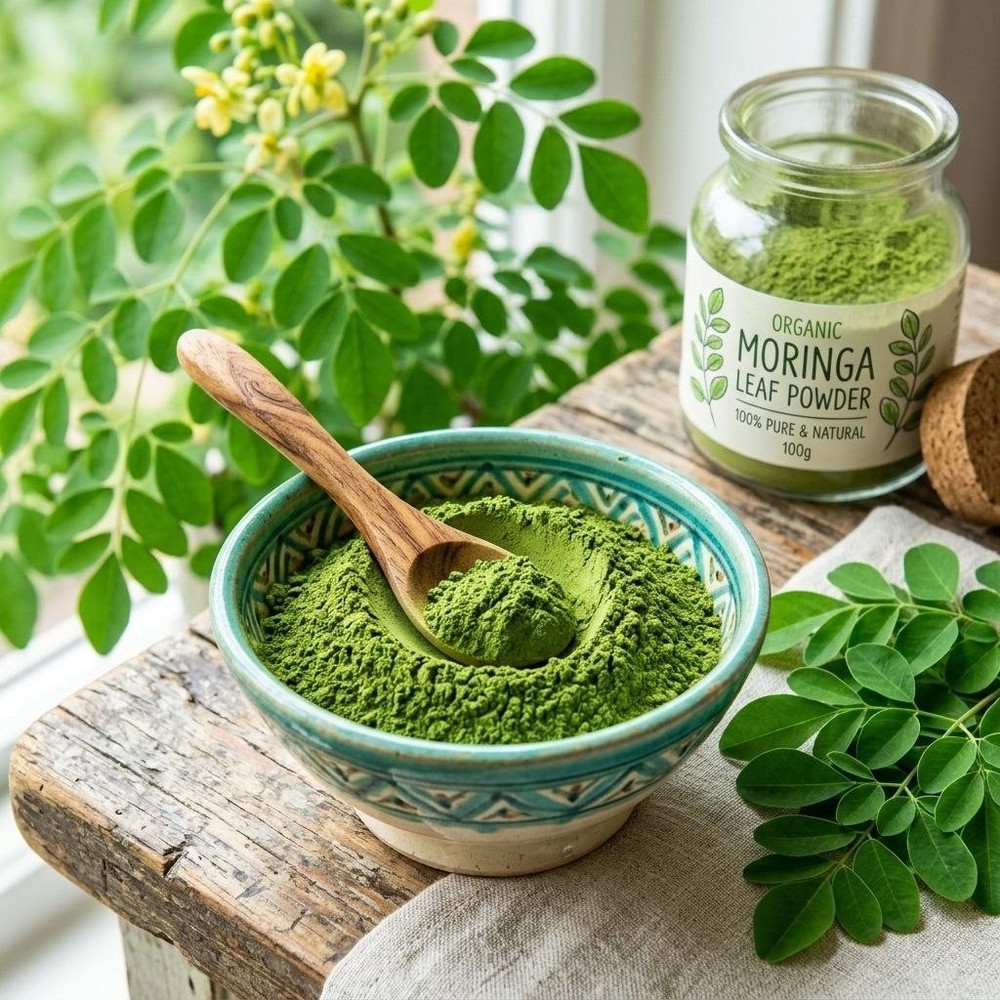 Organic Moringa Leaf Powder 50g 1.764oz Natural Herbal Superfood