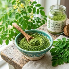 Organic Moringa Leaf Powder 50g 1.764oz Natural Herbal Superfood