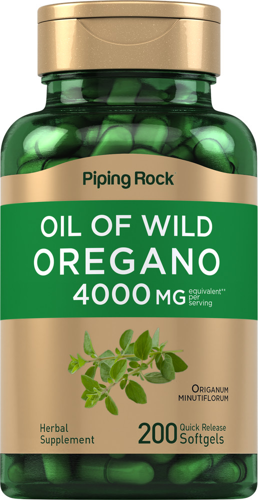 Oregano Oil Capsules | 150 Softgel Pills | 4000mg | Non-GMO | by Piping Rock
