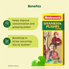 Baidyanath Shankhapushpi Syrup 450ml Pack 2 Ayurvedic Brain Tonic Liquid