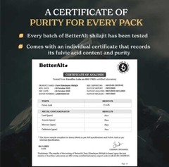 Better Alt Pure Himalayan Shilajit Resin High Potency Gold Grade for Men &…