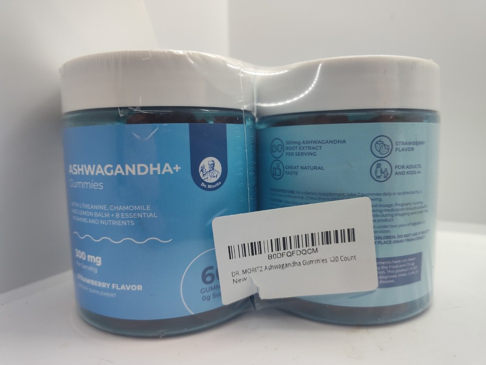 (2 Pack) Ashwagandha Gummies for Calm, Relaxation, and Immune Support 12/26