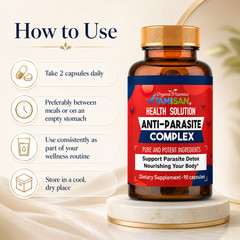 Parasite Cleanse & Detox Intestinal Herbal Dietary Capsule Pills Digestion 190cp