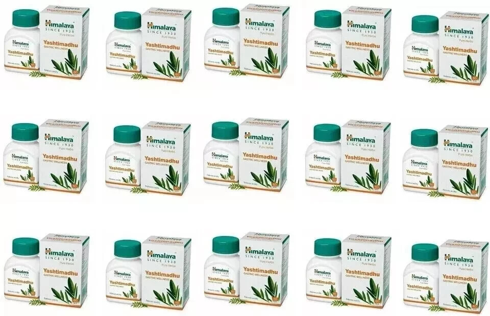 Himalaya Yashtimadhu Supports Lungs, Skin, & Stomach Acidity 15 Boxes 2026 Ex.