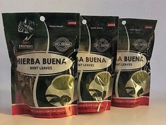 Hierba Buena (Mint Leaves) 3 Bags (30 Grs/Bag)
