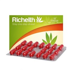 Charak Richelth Capsules – 100 Caps | Herbal Antioxidant & Cellular Vitality h19