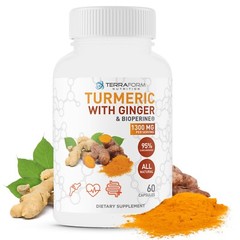 Turmeric Curcumin with Ginger & BioPerine — Extra Strength Anti-Inflammatory