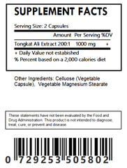 Longjack 200:1 Root Extract Powder Capsules