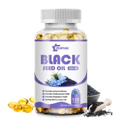 Black Seed Oil Capsules – 100% Pure Organic COLD PRESSED Cumin Nigella Sativa