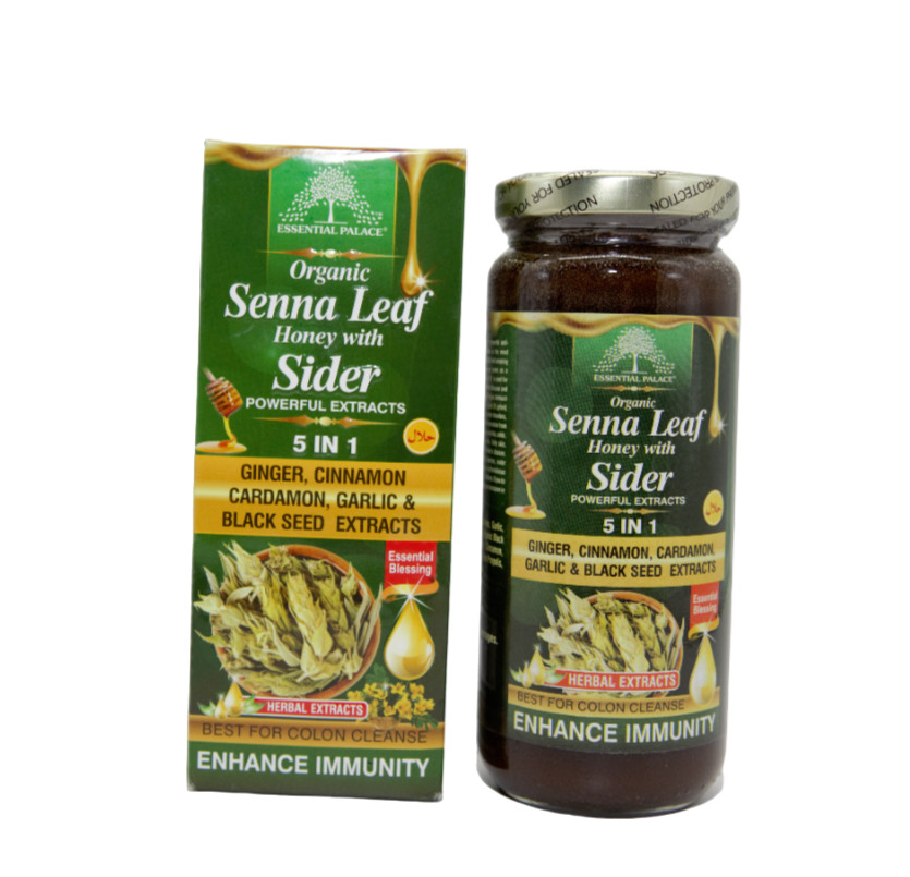 Organic Senna Leaf Honey With Sider, Black Seed Oil, Garlic and Ginger By ESP