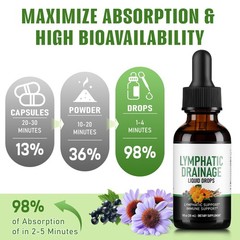 Lymphatic Drainage Drops – Herbal Lymph System Cleanse & Immune Support – Liq…