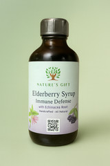 🍇 Organic Elderberry & Echinacea Syrup – Immune Support | 4oz