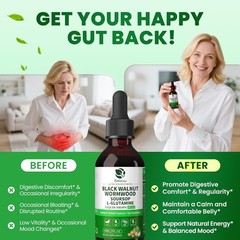 2xCleanse Parasite Detox Tincture Wormwood, Soursop Black Walnut Hull,Clove 60ml