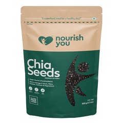 Nourish You Chia Seeds 500g Seeds for Weight Management Omega 3 & Antioxidant fs