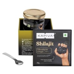 Kapiva Himalayan Shilajit Resin 40g | 160 Servings | Boost Energy & Vitality |