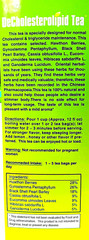 DeCholesterolipid Tea (Helps Maintain Healthy Cholesterol &Lipid Levels)100 Bags