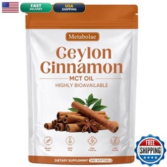 Nukupuns Metabolae Ceylon Cinnamon SoftGels MCT Oil – 300 Softgels (1pcs)