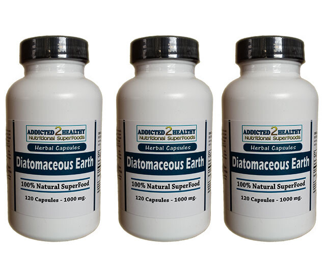 360 Diatomaceous Earth Capsules – #1 Natural Silica,Detox,Heavy Metals,Immunity