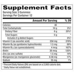 Emergen-C Zero Sugar Immune Support Adult Gummies 36 36 Count (Pack of 1)