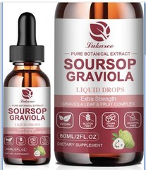 Soursop Graviola /Liquid Drops /1800mg/Antioxidant Support/2 Fl. Oz/ BB 05/2026