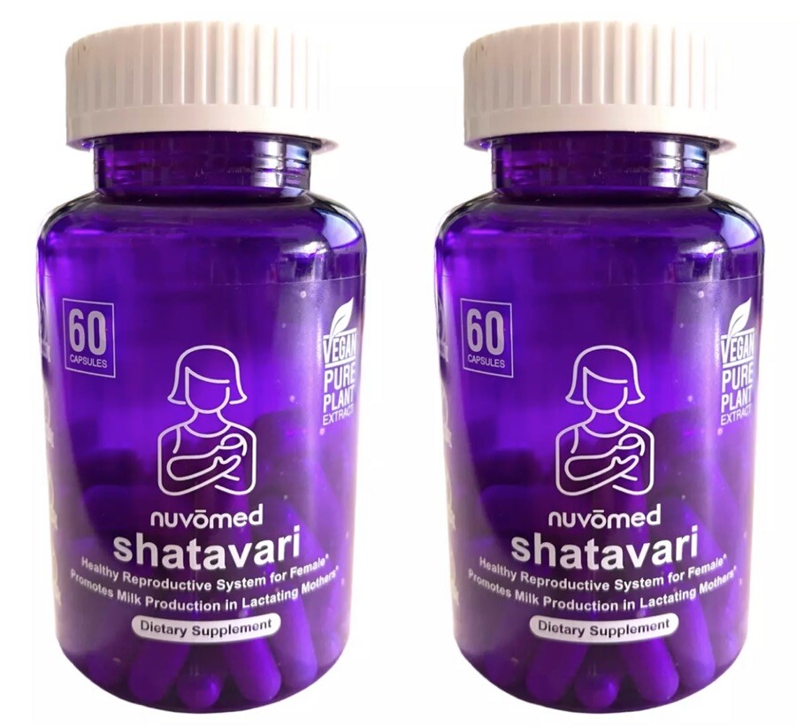 120 Capsules/350mg Nuvomed Shatavari Root for LactatingMothers Milk 125-SHIP24HR