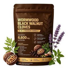 Holior 18-in-1 Black Walnut & Wormwood Herbal Blend for 240 Count (Pack of 1)