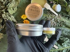 Organic Healing Balm Comfrey Plantain Calendula Lavender Tallow 2 Oz +TravelSz