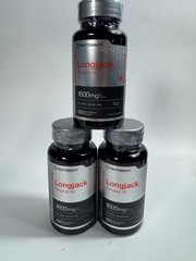 Longjack 1600 mg, Longifolia Root Extract, by Horbäach, 120 Capsules (Pack of 3)