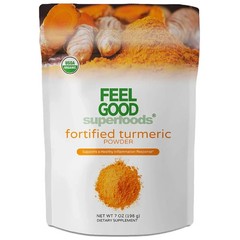 Feel Good FORTIFIED TURMERIC Powder – 7oz (PACK OF ONE) exp 03/2027
