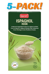 Qarshi Natural Ispaghol Husk 100g (Pack of 5) – Pure Psyllium Husk Fiber 500g