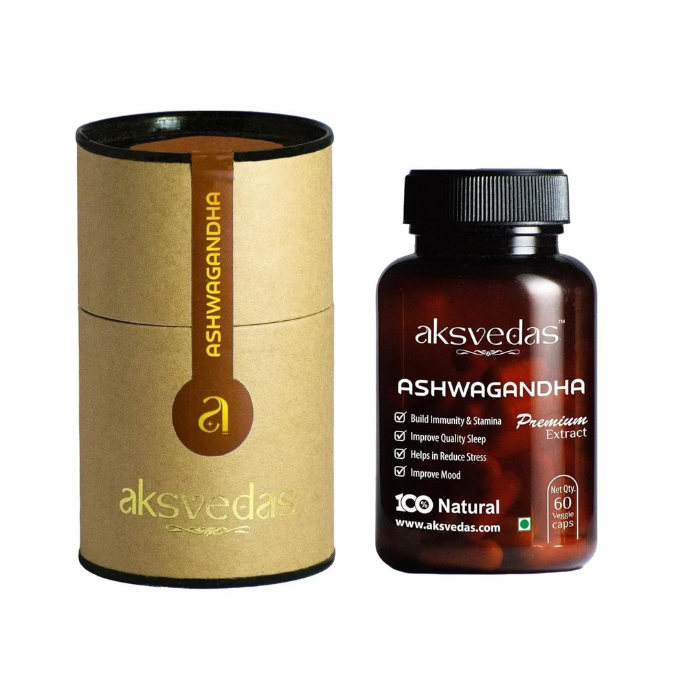 Aksvedas Ashwagandha Capsules, 60 Capsules a571