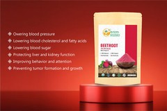 Beetroot Powder Organic for Baking and Smoothies Boost Stamina Gluten Free 5.3oz
