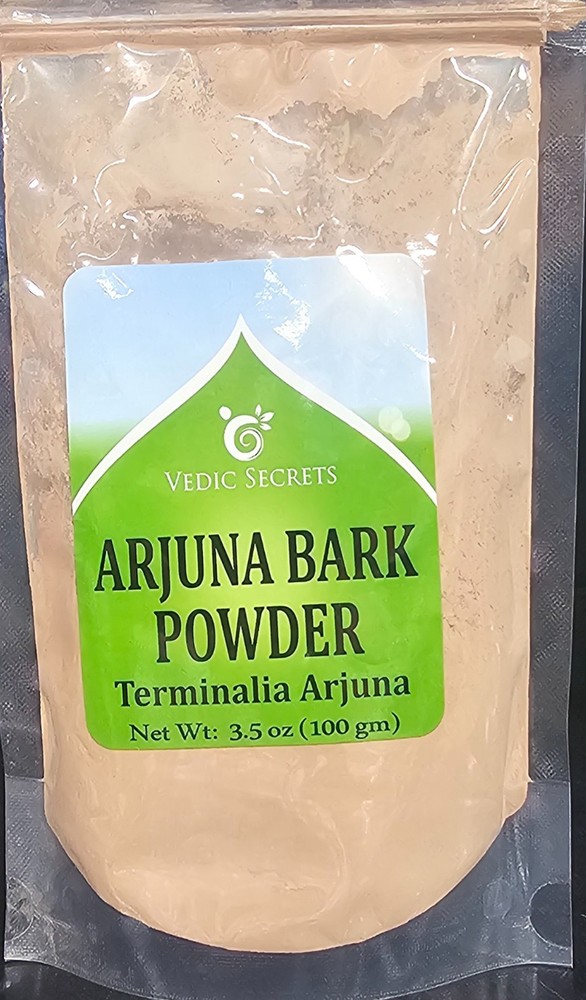 Vedic Secrets Arjuna Bark Powder 3.5oz | Terminalia Arjuna Ayurvedic Herb