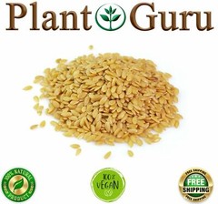 Golden Flax Seeds Whole 1 lb. Omega-3 NON GMO 100% Pure Linseed Flaxseed Bulk