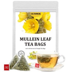 Mullein Leaf Tea, 100 Bags for Respiratory Support, Lung Cleansing and Herbal