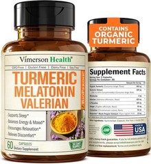 Turmeric Supplement – Curcumin with Black 60 Count (Pack of 1)