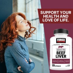 Grass Fed Beef Organs Capsules Supports Energy Levels Improve Mind 120 Pills