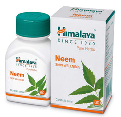 Himalay Pure Neemba Herbs Skin Wellness pills NEEM – 60 Count Each (Pack Of 4)