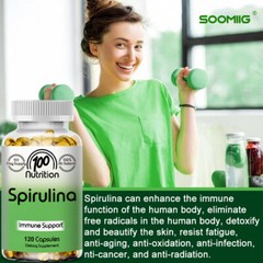 Organic Spirulina 700mg Caps Vegan Detox weight Loss Immune Support Superfood