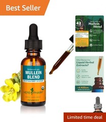 Fast-Absorbing Mullein Blend – 1 FL Oz Certified Organic Respiratory Support