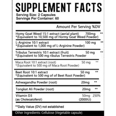 Powerful Herbal Blend Capsules 13,040MG Natural Energy Support