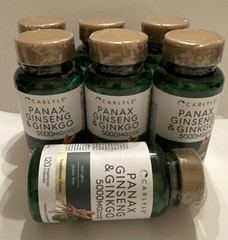 CARLYLE-PANAX GINSENG &GINKGO 5000MG. 120.count EXP -03/2027