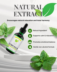 Lemon Balm Extract Non-Alcohol Liquid Herb Drops Organic Natural Aid 2 oz