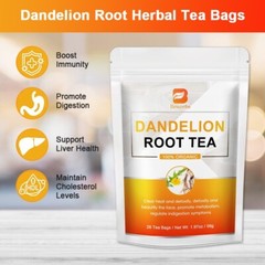 Organic Dandelion Root Tea Support Healthy Digestion & Liver Detox Natural Tea