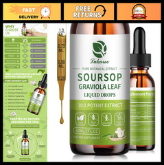 Soursop Graviola Leaf Extract – Immunity, Gut Health & Energy Support – Vegan, 2
